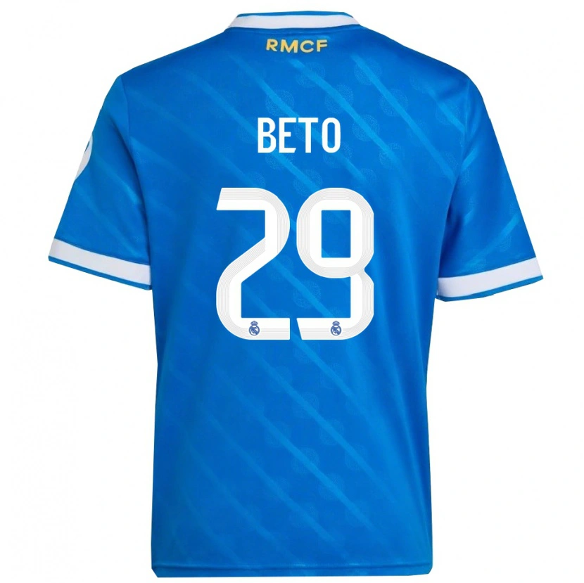 Danxen Herren Beto Martínez #29 Blau Weiß Ausweichtrikot Trikot 2025/26 T-Shirt