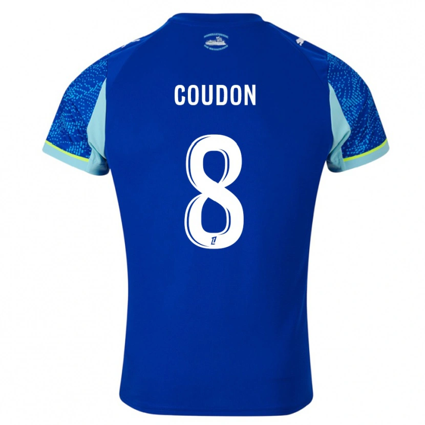 Danxen Herren Marine Coudon #8 Himmelblau Weiß Ausweichtrikot Trikot 2025/26 T-Shirt