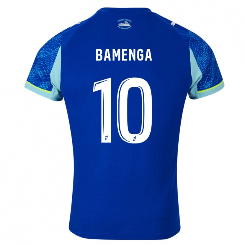 Danxen Herren Naomie Bamenga #10 Himmelblau Weiß Ausweichtrikot Trikot 2025/26 T-Shirt