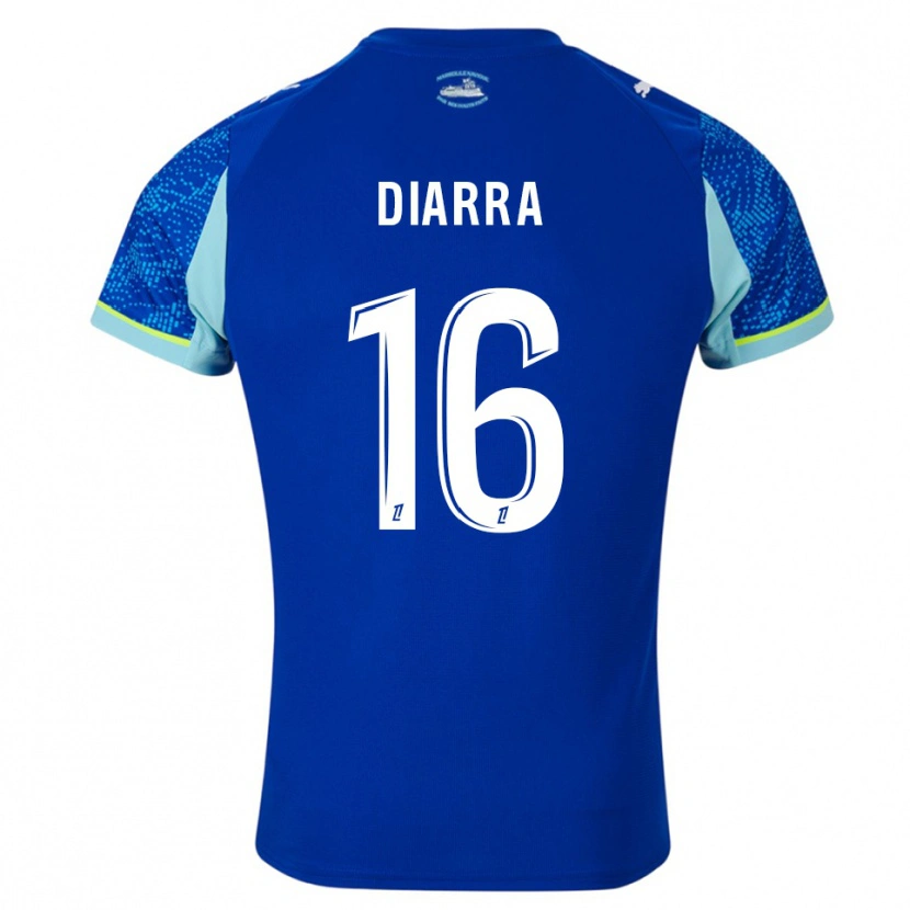 Danxen Herren Cheick Diarra #16 Himmelblau Weiß Ausweichtrikot Trikot 2025/26 T-Shirt