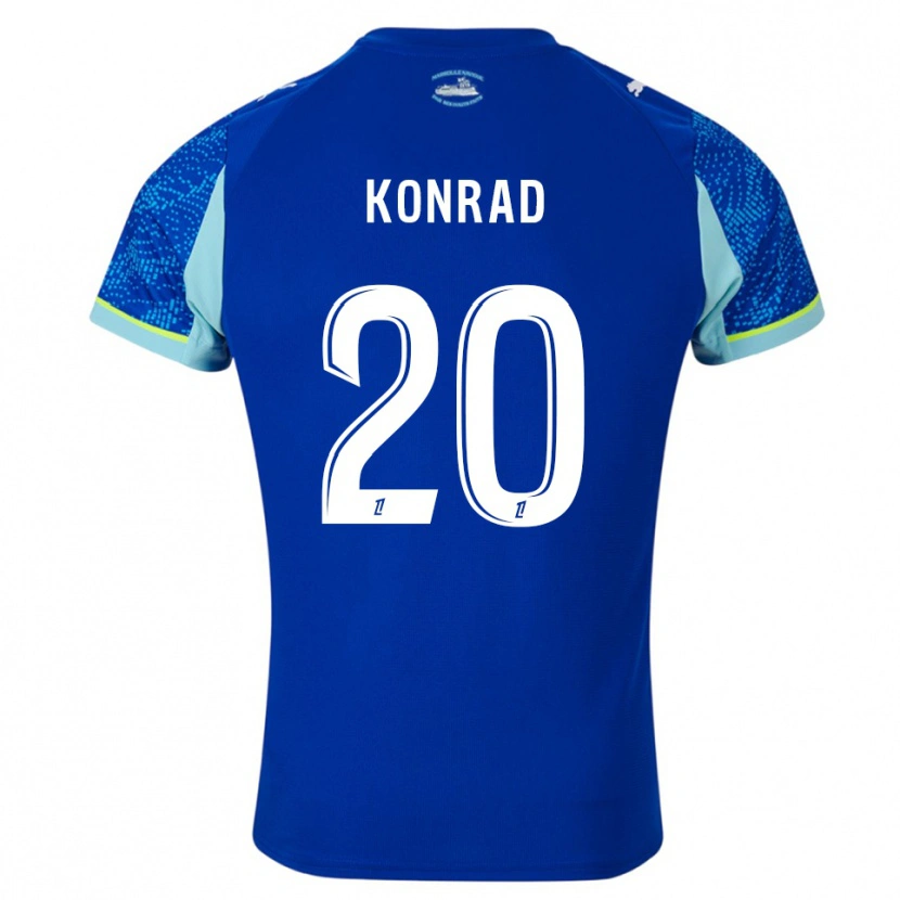 Danxen Herren Konrad De La Fuente #20 Himmelblau Weiß Ausweichtrikot Trikot 2025/26 T-Shirt