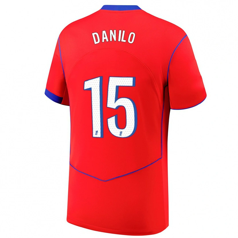 Danxen Herren Danilo Pereira #15 Rot Blau Weiß Ausweichtrikot Trikot 2025/26 T-Shirt