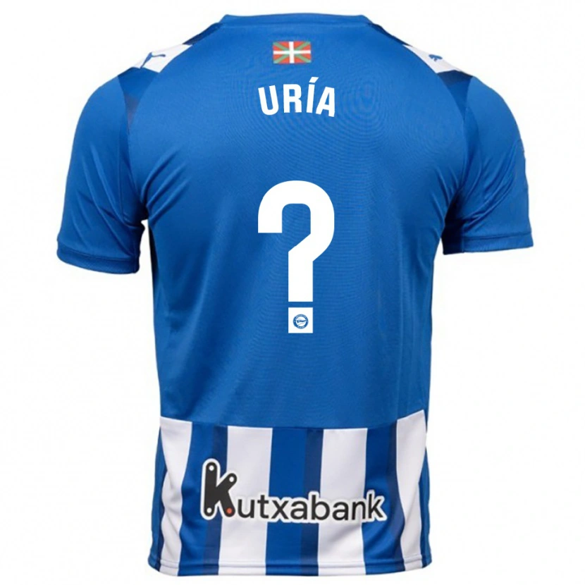 Danxen Damen Iker Uría #0 Blau Weiß Heimtrikot Trikot 2025/26 T-Shirt