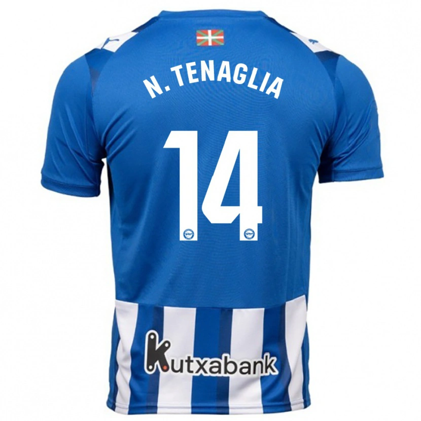 Danxen Damen Nahuel Tenaglia #14 Blau Weiß Heimtrikot Trikot 2025/26 T-Shirt