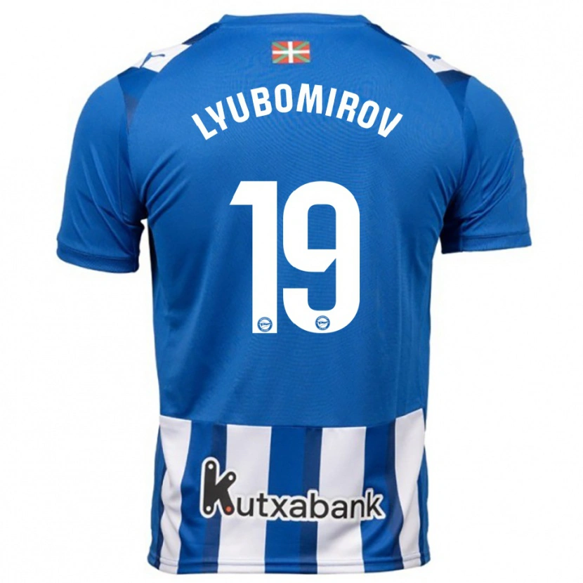 Danxen Damen Daniel Lyubomirov #19 Blau Weiß Heimtrikot Trikot 2025/26 T-Shirt