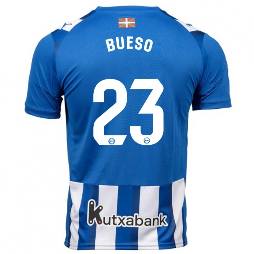 Danxen Damen Alejandro Bueso #23 Blau Weiß Heimtrikot Trikot 2025/26 T-Shirt