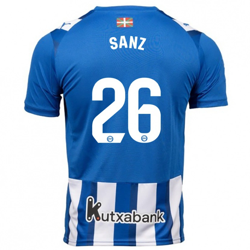 Danxen Damen Paco Sanz #26 Blau Weiß Heimtrikot Trikot 2025/26 T-Shirt