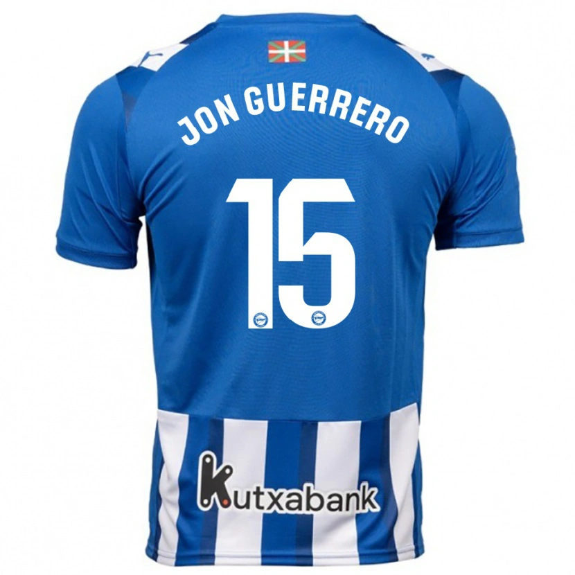 Danxen Damen Julen Jon Guerrero #15 Blau Weiß Heimtrikot Trikot 2025/26 T-Shirt