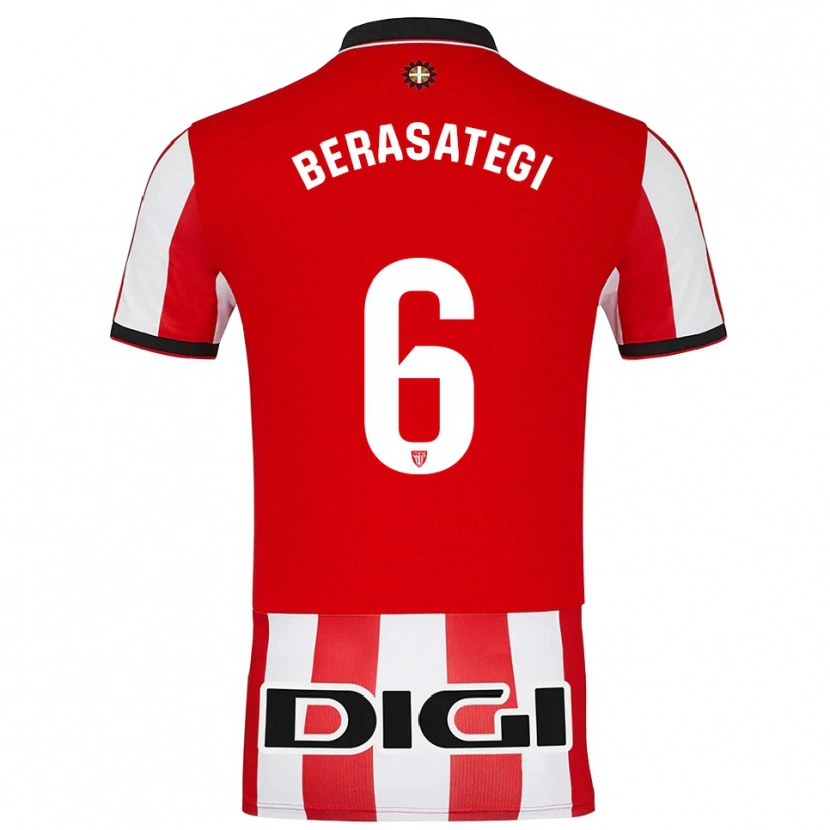 Danxen Damen Suhar Berasategi #6 Rot Weiß Heimtrikot Trikot 2025/26 T-Shirt