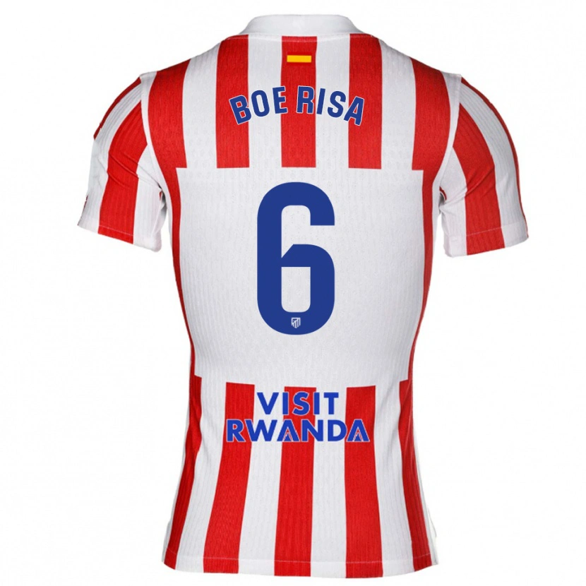 Danxen Damen Vilde Bøe Risa #6 Rot Weiß Heimtrikot Trikot 2025/26 T-Shirt