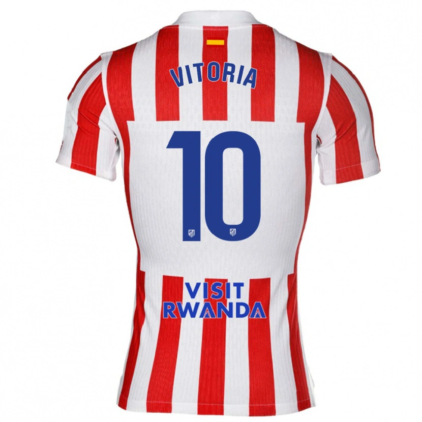 Danxen Damen Ana Vitória #10 Rot Weiß Heimtrikot Trikot 2025/26 T-Shirt