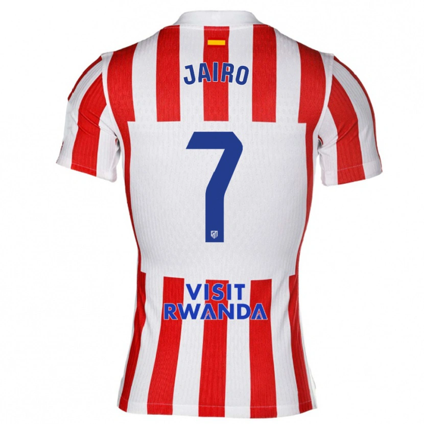 Danxen Damen Jairo Fernández #7 Rot Weiß Heimtrikot Trikot 2025/26 T-Shirt