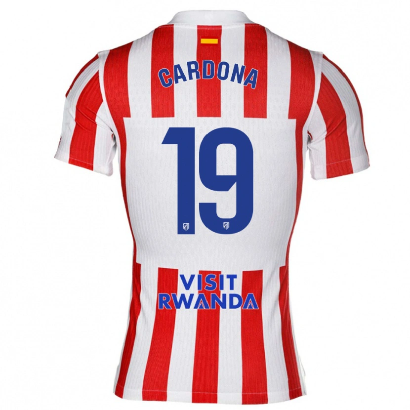 Danxen Damen Marta Cardona #19 Rot Weiß Heimtrikot Trikot 2025/26 T-Shirt