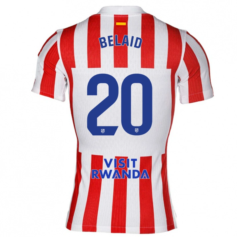 Danxen Damen Rayane Belaid #20 Rot Weiß Heimtrikot Trikot 2025/26 T-Shirt