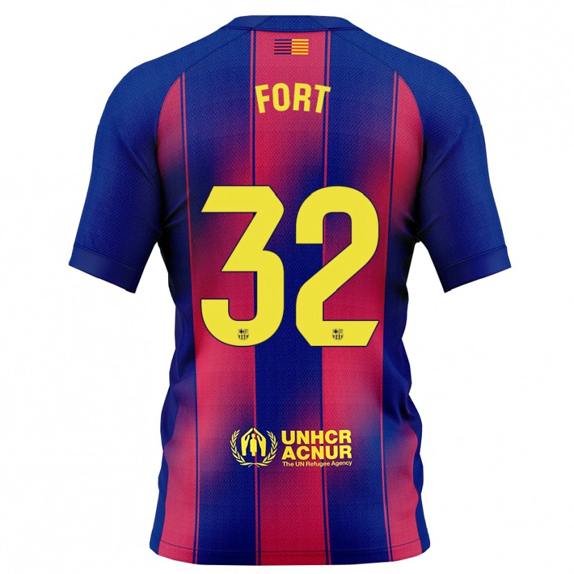 Danxen Damen Héctor Fort #32 Blau Rot Heimtrikot Trikot 2025/26 T-Shirt