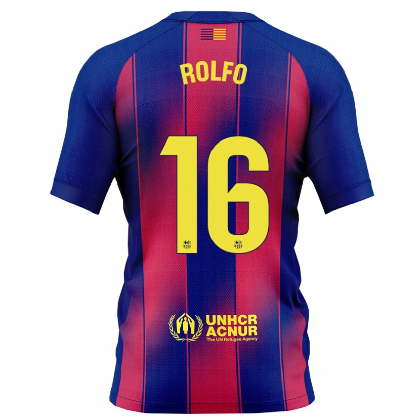 Danxen Damen Fridolina Rolfö #16 Blau Rot Heimtrikot Trikot 2025/26 T-Shirt