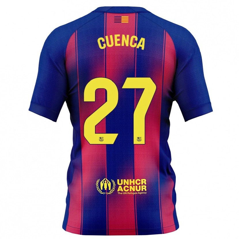 Danxen Damen Andrés Cuenca #27 Blau Rot Heimtrikot Trikot 2025/26 T-Shirt