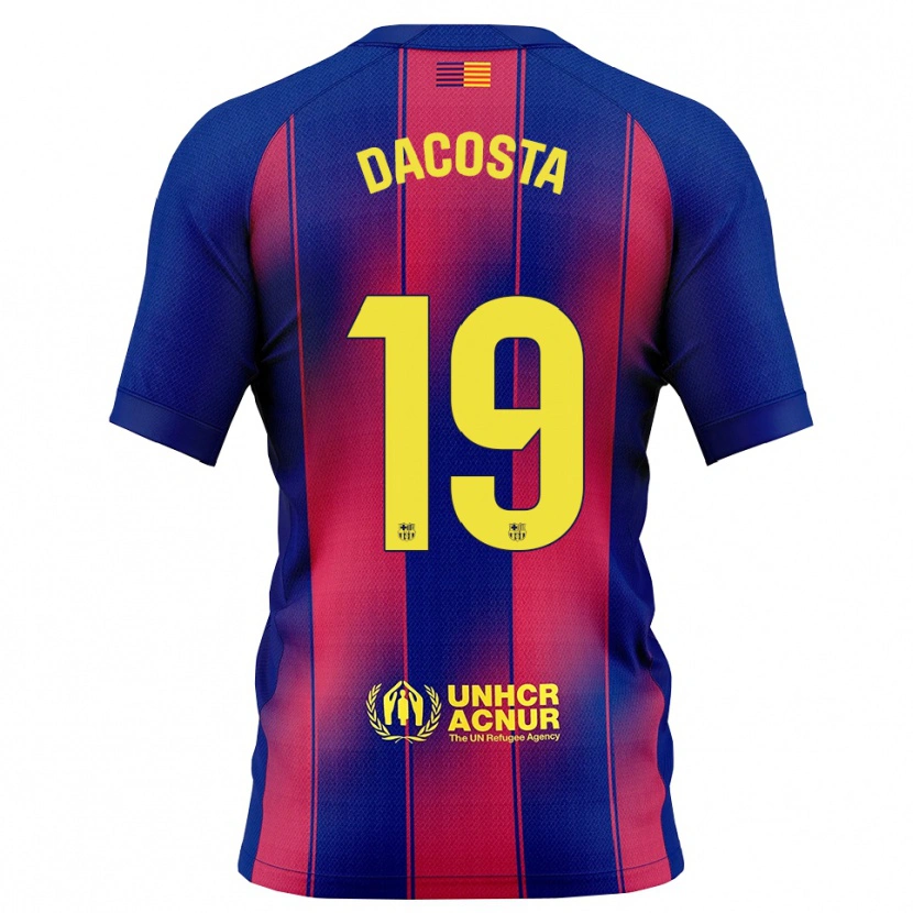Danxen Damen Raúl Dacosta #19 Blau Rot Heimtrikot Trikot 2025/26 T-Shirt