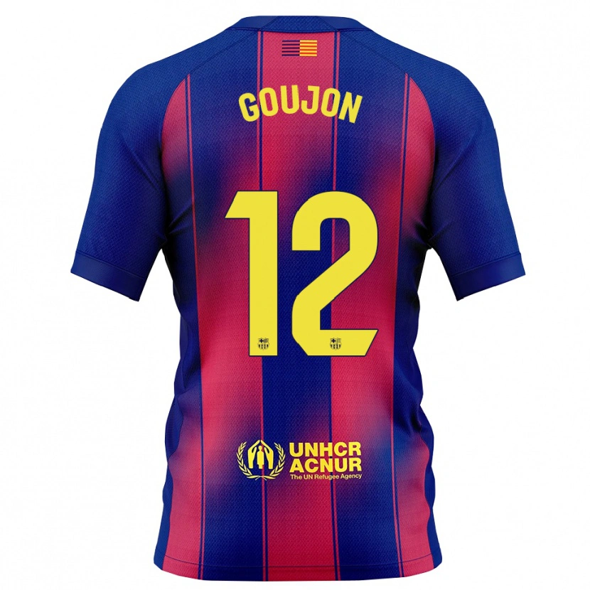 Danxen Damen Iker Goujon #12 Blau Rot Heimtrikot Trikot 2025/26 T-Shirt