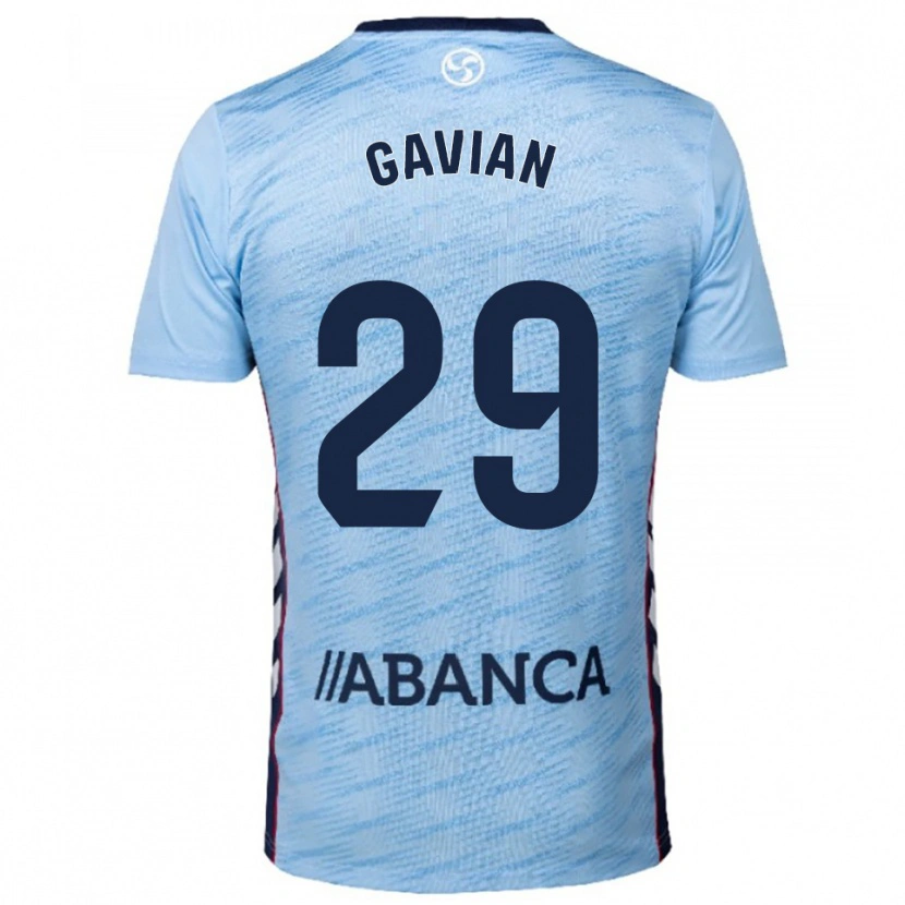 Danxen Damen Pablo Gavián #29 Himmelblau Rot Heimtrikot Trikot 2025/26 T-Shirt