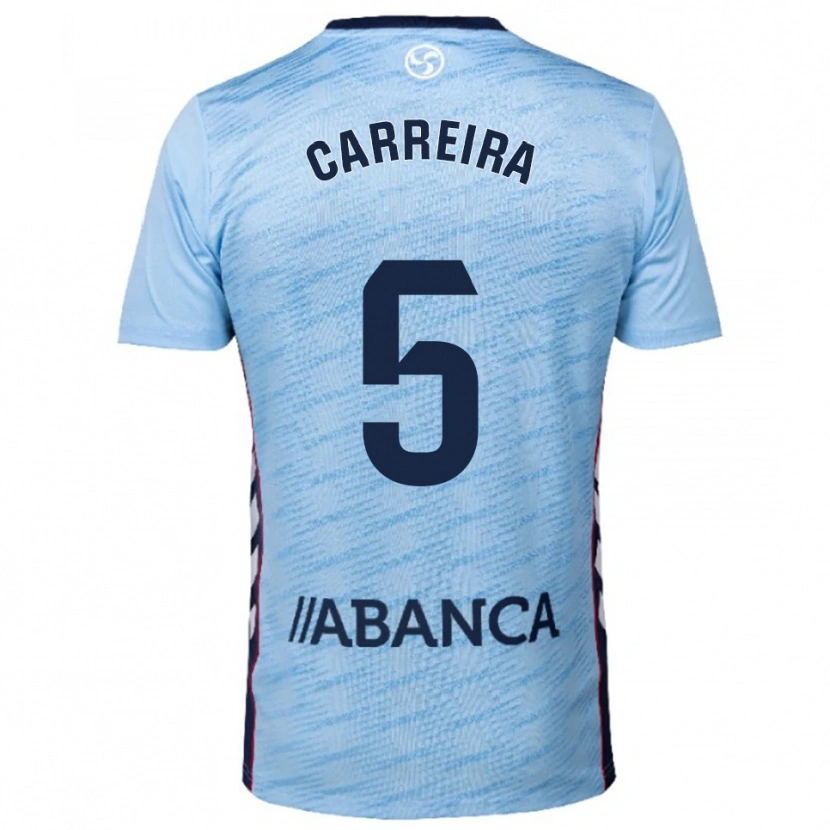 Danxen Damen Sergio Carreira #5 Himmelblau Rot Heimtrikot Trikot 2025/26 T-Shirt