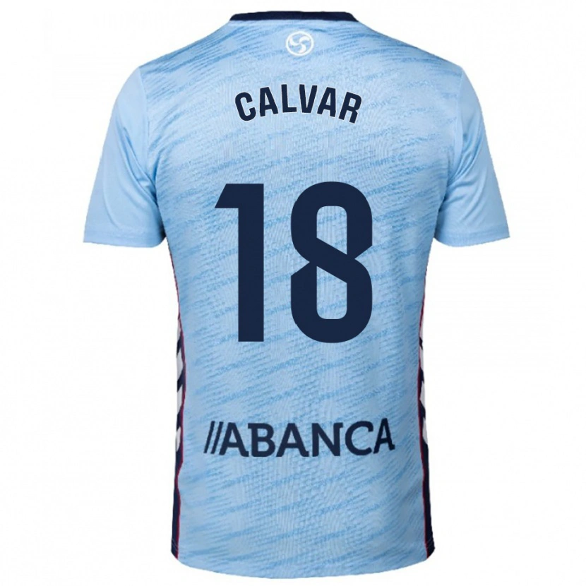 Danxen Damen María Calvar #18 Himmelblau Rot Heimtrikot Trikot 2025/26 T-Shirt