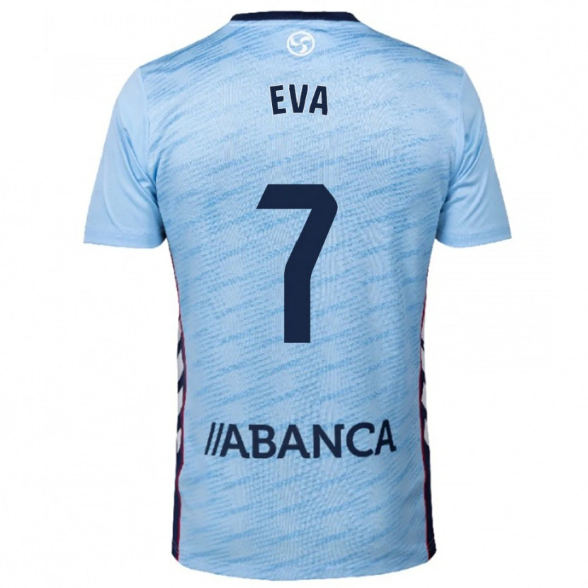 Danxen Damen Eva López #7 Himmelblau Rot Heimtrikot Trikot 2025/26 T-Shirt