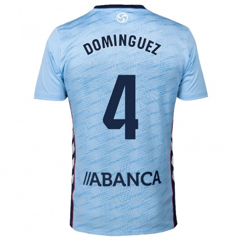 Danxen Damen Javi Domínguez #4 Himmelblau Rot Heimtrikot Trikot 2025/26 T-Shirt
