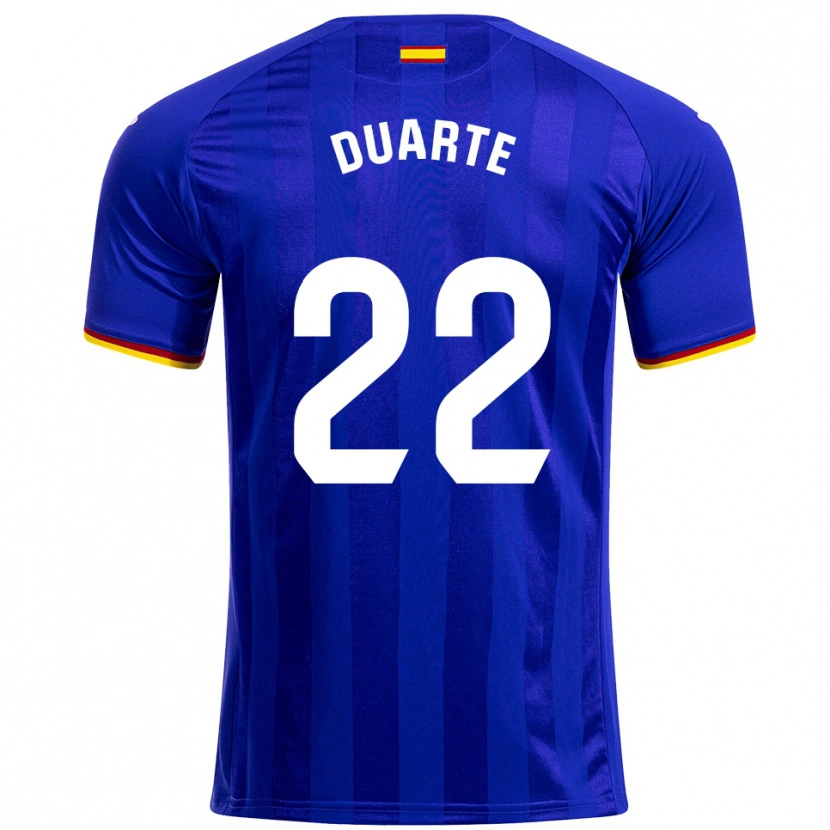 Danxen Damen Domingos Duarte #22 Blau Rot Gelb Heimtrikot Trikot 2025/26 T-Shirt