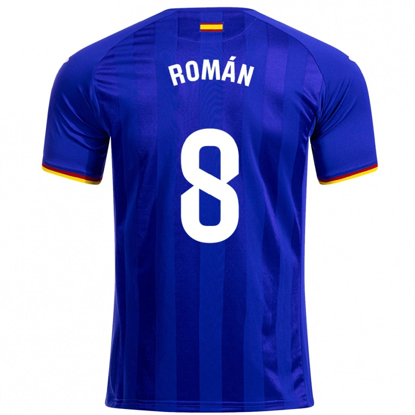 Danxen Damen Manu Román #8 Blau Rot Gelb Heimtrikot Trikot 2025/26 T-Shirt