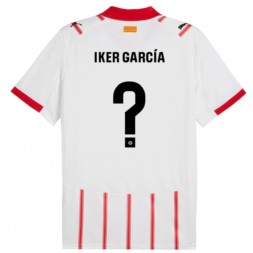 Danxen Damen Iker García #0 Weiß Rot Heimtrikot Trikot 2025/26 T-Shirt