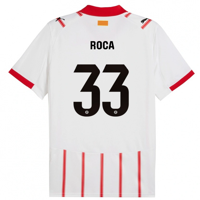 Danxen Damen Joel Roca #33 Weiß Rot Heimtrikot Trikot 2025/26 T-Shirt