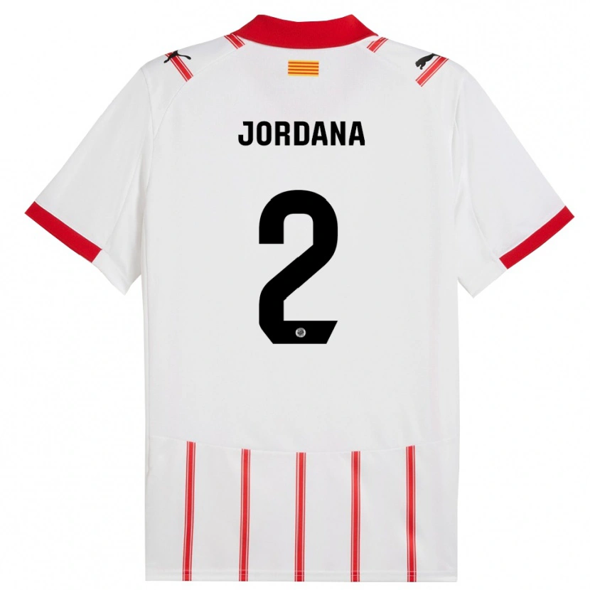 Danxen Damen Gibert Jordana #2 Weiß Rot Heimtrikot Trikot 2025/26 T-Shirt
