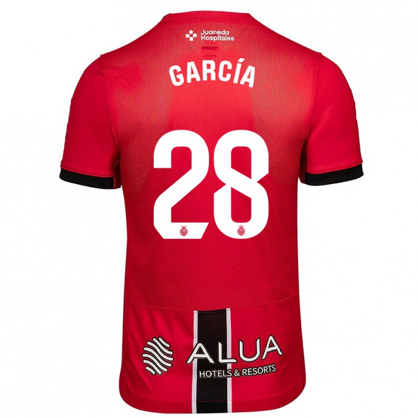 Danxen Damen Jandro García #28 Rot Schwarz Heimtrikot Trikot 2025/26 T-Shirt