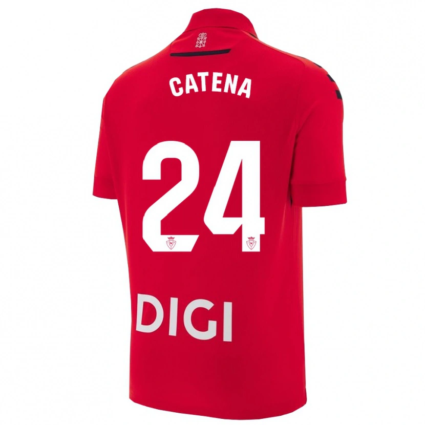 Danxen Damen Alejandro Catena #24 Rot Schwarz Heimtrikot Trikot 2025/26 T-Shirt