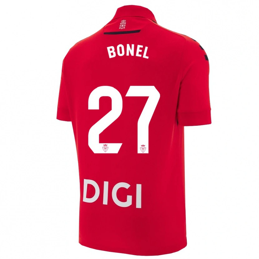 Danxen Damen Aimar Bonel #27 Rot Schwarz Heimtrikot Trikot 2025/26 T-Shirt