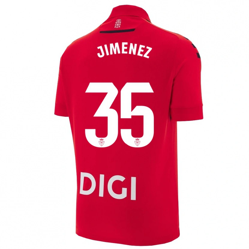 Danxen Damen Álex Jimenez #35 Rot Schwarz Heimtrikot Trikot 2025/26 T-Shirt