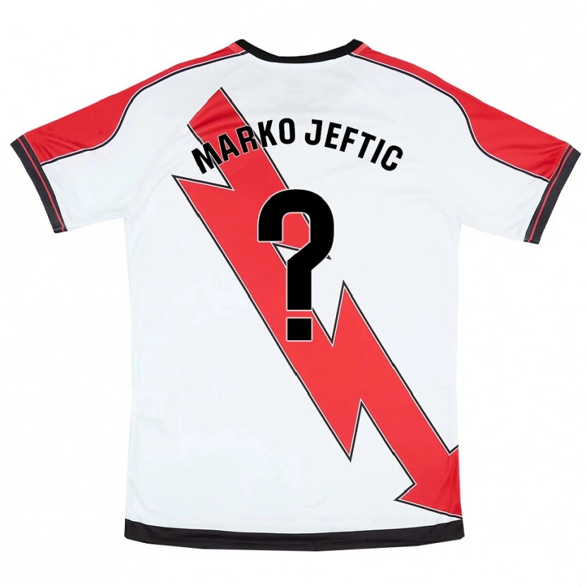 Danxen Damen Marko Jeftic #0 Weiß Rot Heimtrikot Trikot 2025/26 T-Shirt