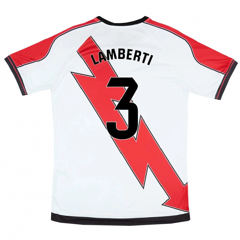 Danxen Damen Luca Lamberti #3 Weiß Rot Heimtrikot Trikot 2025/26 T-Shirt