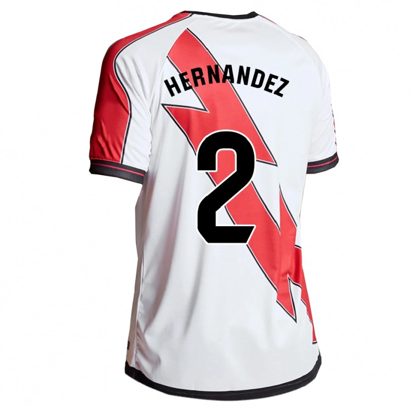 Danxen Damen Marco Hernández #2 Weiß Rot Heimtrikot Trikot 2025/26 T-Shirt