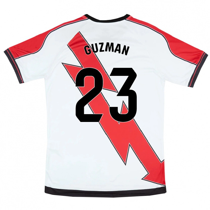 Danxen Damen Miguel Guzmán #23 Weiß Rot Heimtrikot Trikot 2025/26 T-Shirt