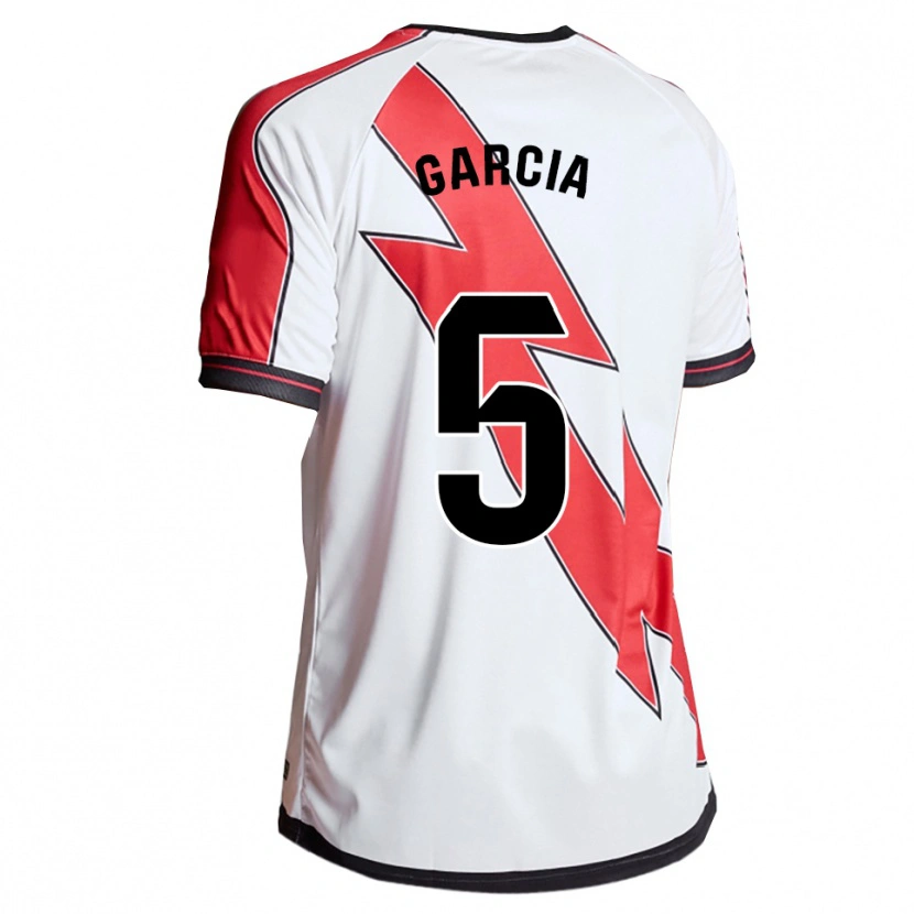 Danxen Damen Miguel García #5 Weiß Rot Heimtrikot Trikot 2025/26 T-Shirt
