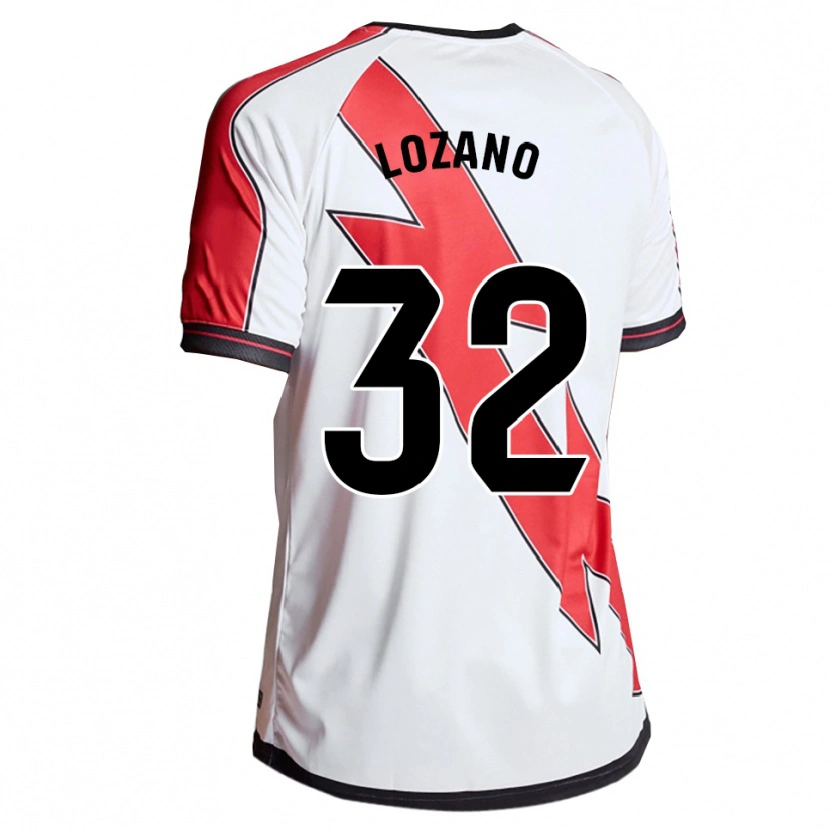 Danxen Damen Sergio Lozano #32 Weiß Rot Heimtrikot Trikot 2025/26 T-Shirt