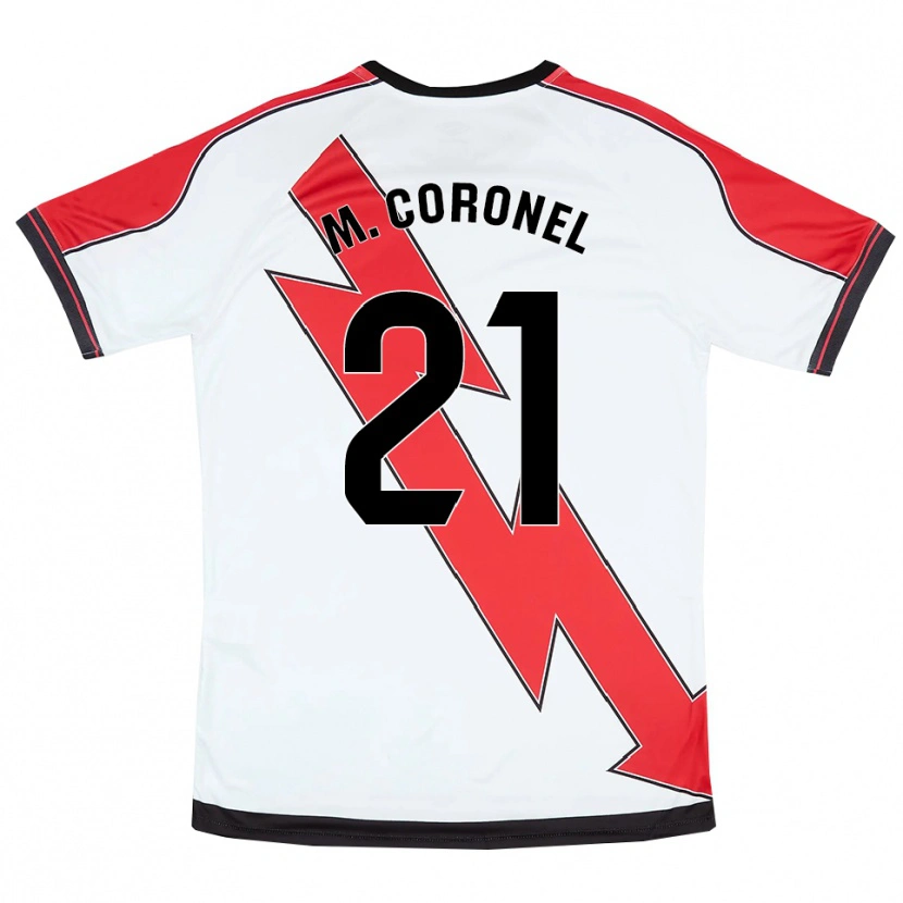 Danxen Damen Mariela Del Carmen Coronel #21 Weiß Rot Heimtrikot Trikot 2025/26 T-Shirt