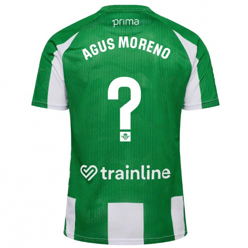 Danxen Damen Agus Moreno #0 Grün Weiß Heimtrikot Trikot 2025/26 T-Shirt