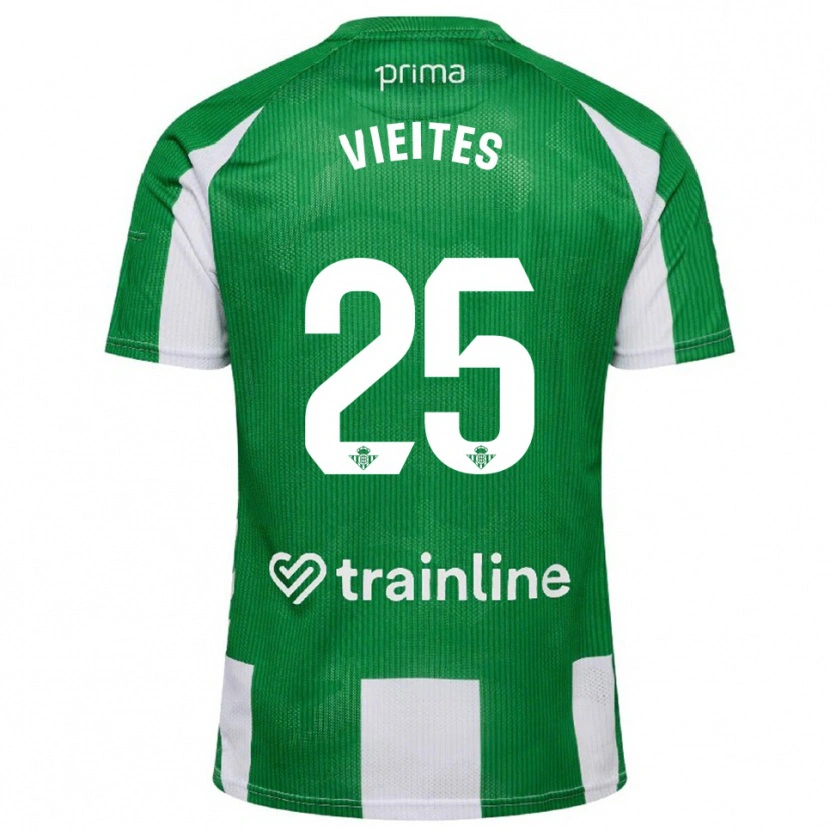 Danxen Damen Fran Vieites #25 Grün Weiß Heimtrikot Trikot 2025/26 T-Shirt