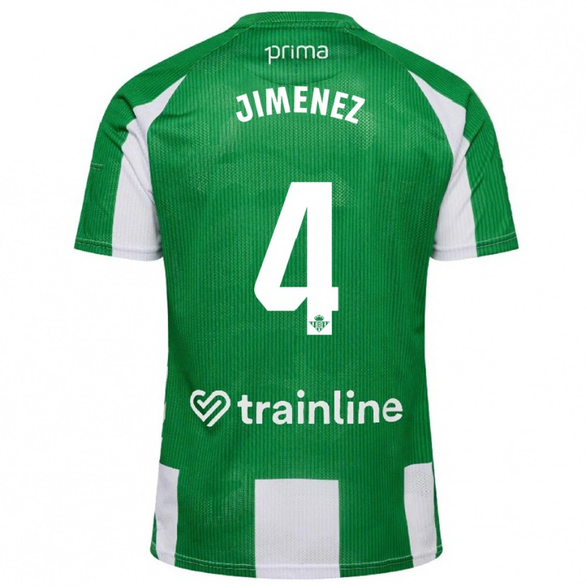 Danxen Damen María Jiménez Gutiérrez #4 Grün Weiß Heimtrikot Trikot 2025/26 T-Shirt