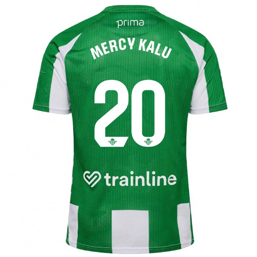 Danxen Damen Chinyere Mercy Kalu #20 Grün Weiß Heimtrikot Trikot 2025/26 T-Shirt