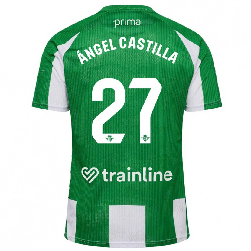 Danxen Damen Miguel Ángel Castilla #27 Grün Weiß Heimtrikot Trikot 2025/26 T-Shirt