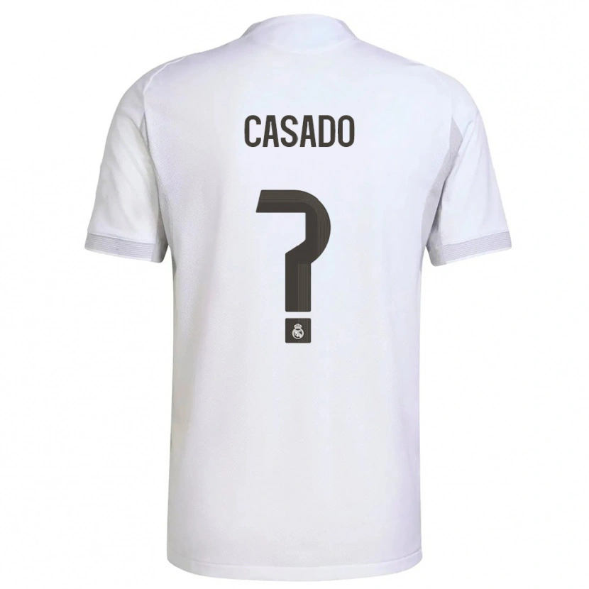 Danxen Damen Juan Casado #0 Weiß Gelb Heimtrikot Trikot 2025/26 T-Shirt
